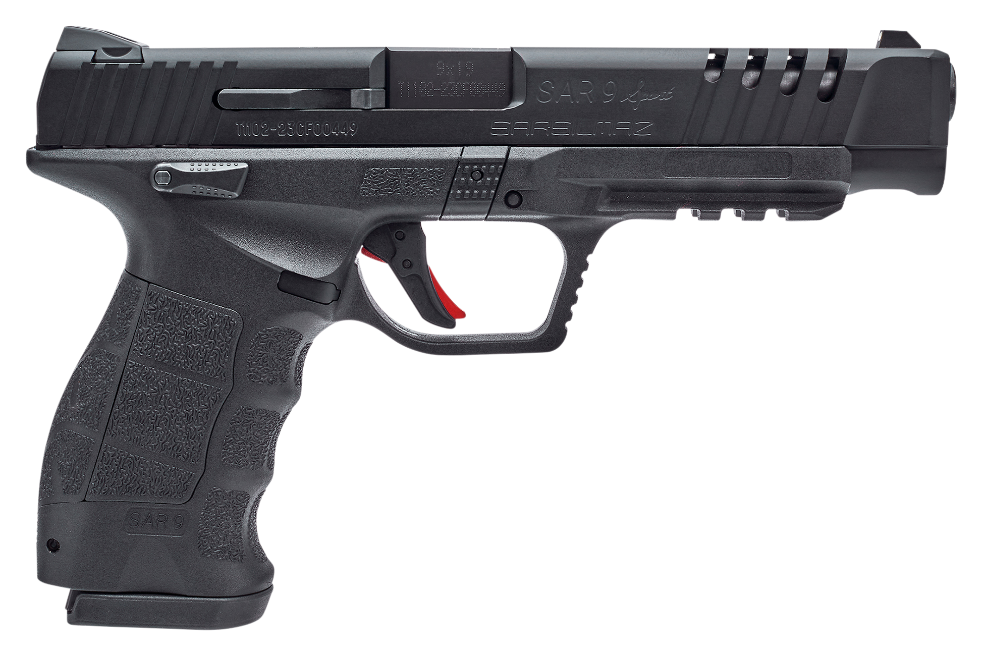 SAR USA SAR9 Sport Semi-Auto Pistol with Manual Safety and Optics Ready ...